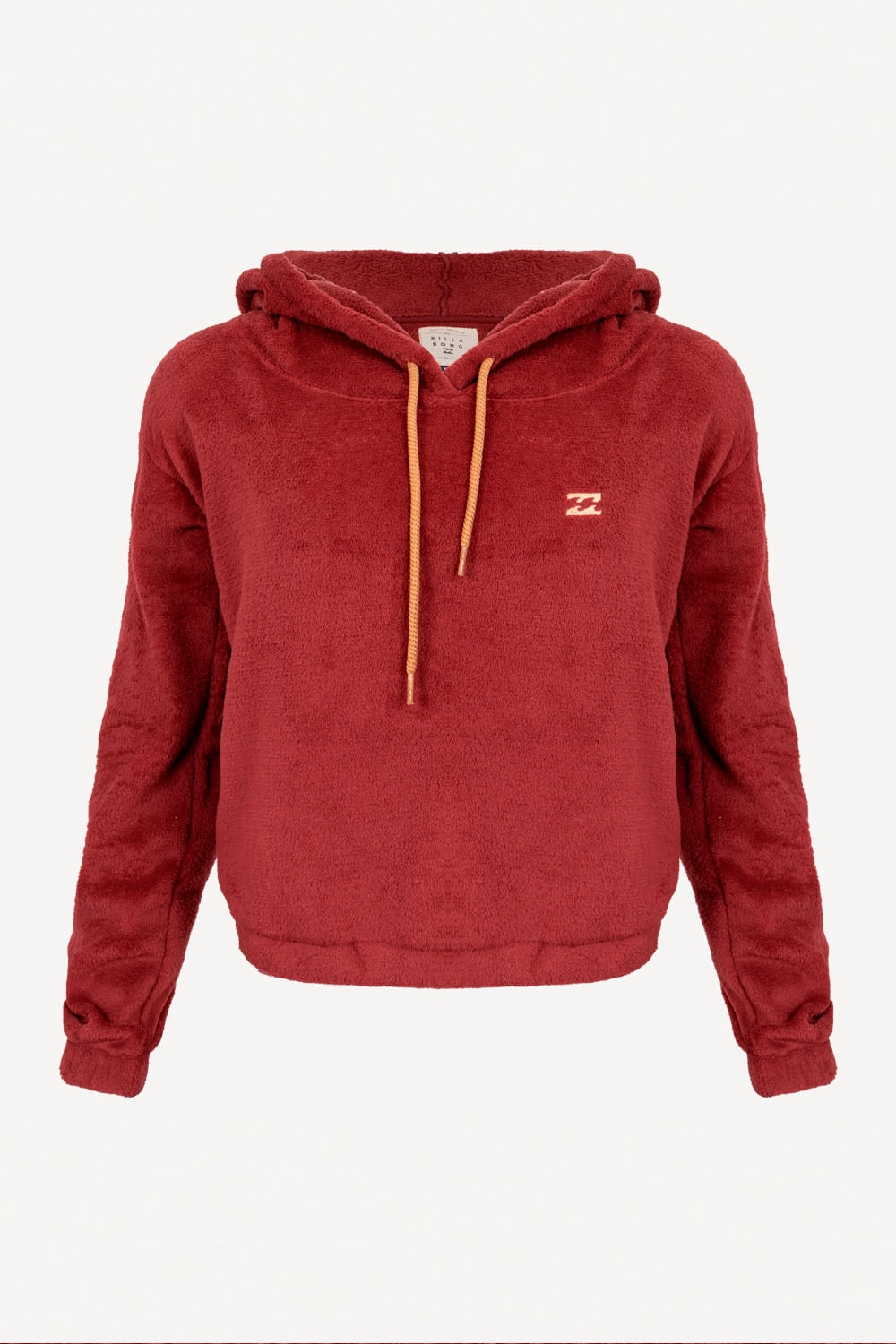 Moletom Com capuz Billabong Vinho Fech Warm Regards 290G