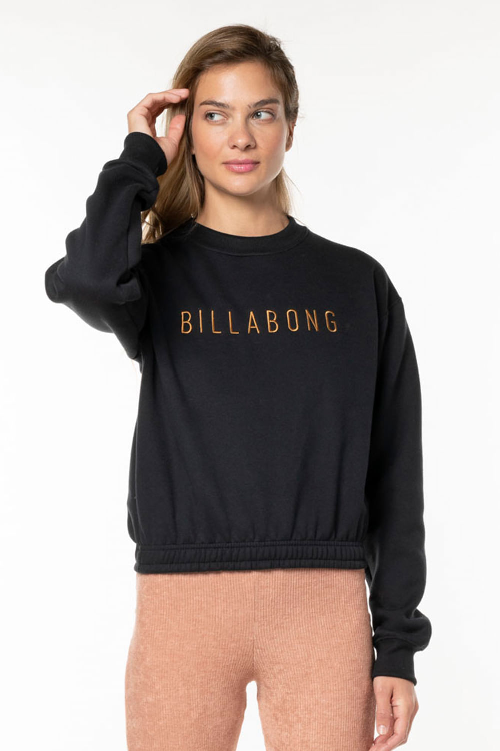 Moletom Billabong Preto Care Outline 280G