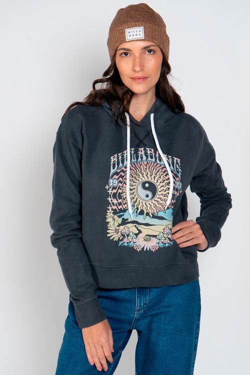 Moletom Billabong Fech All Time Hood Preto