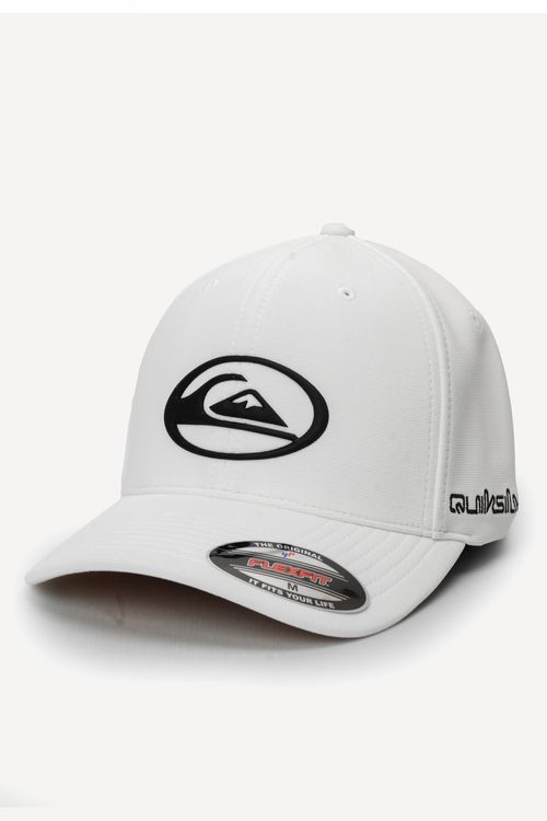 Boné Quiksilver Domed Logo Checker White