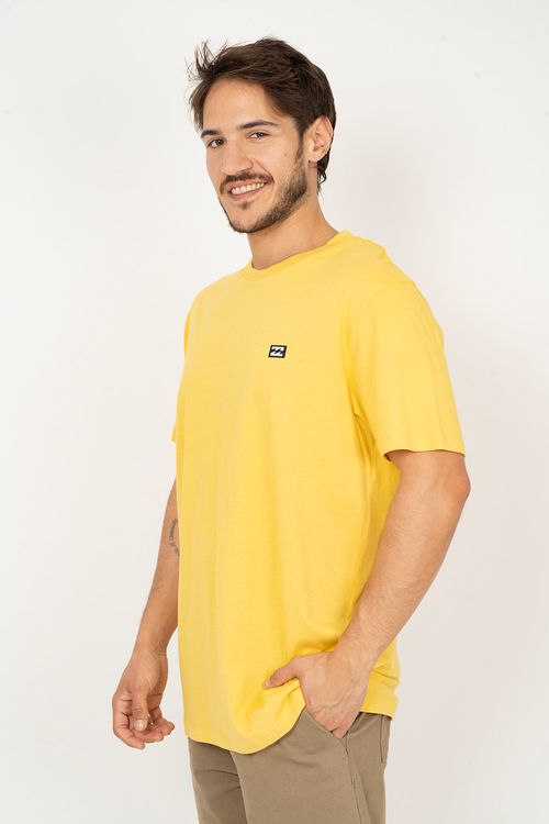 Camiseta Billabong M/C Icon Patch Amarelo