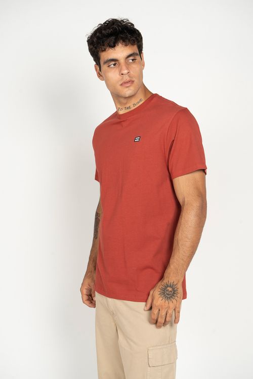 Camiseta Billabong M/C Icon Patch Vermelho