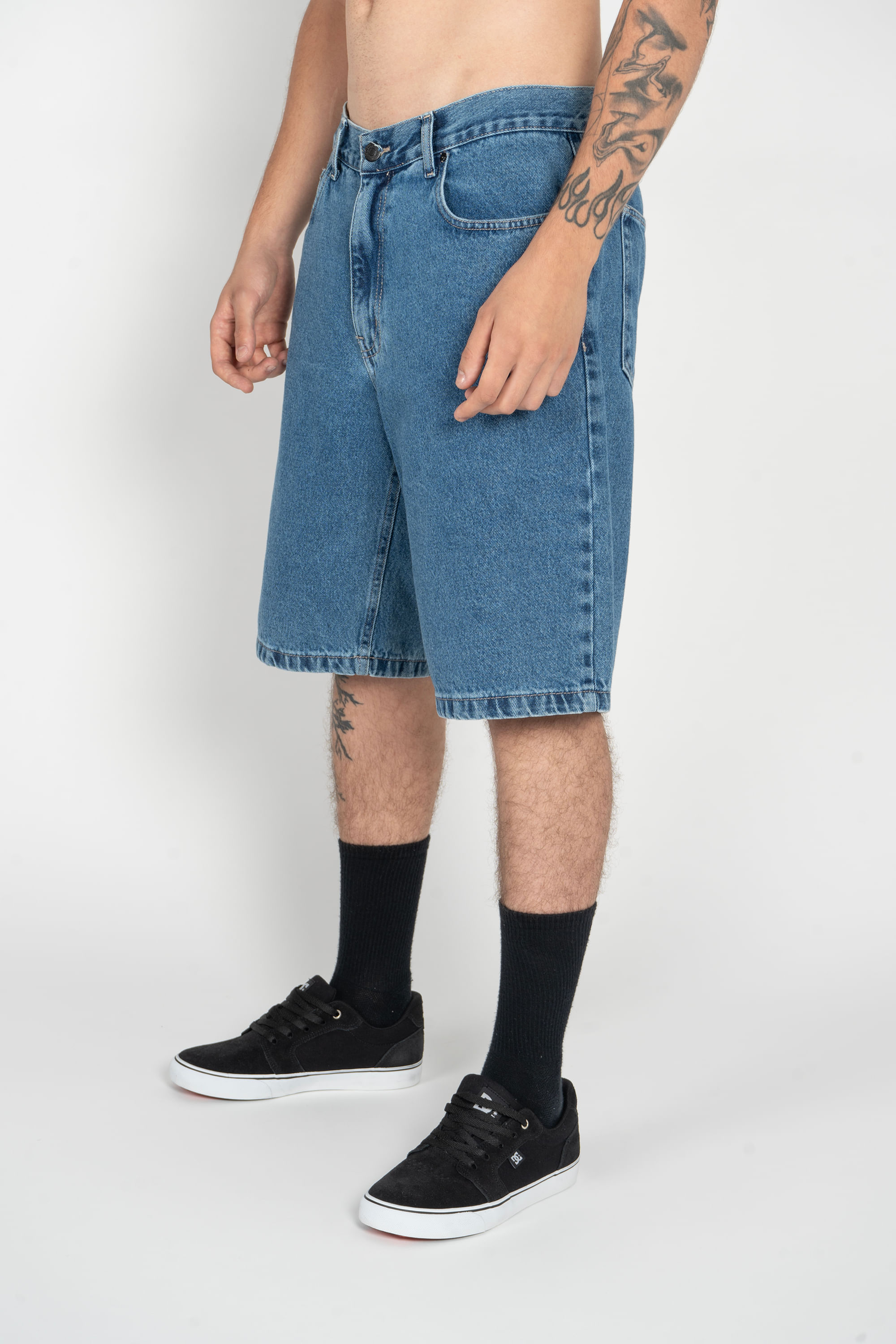 Bermuda Dc Shoes Worker Baggy Ice Blue Azul