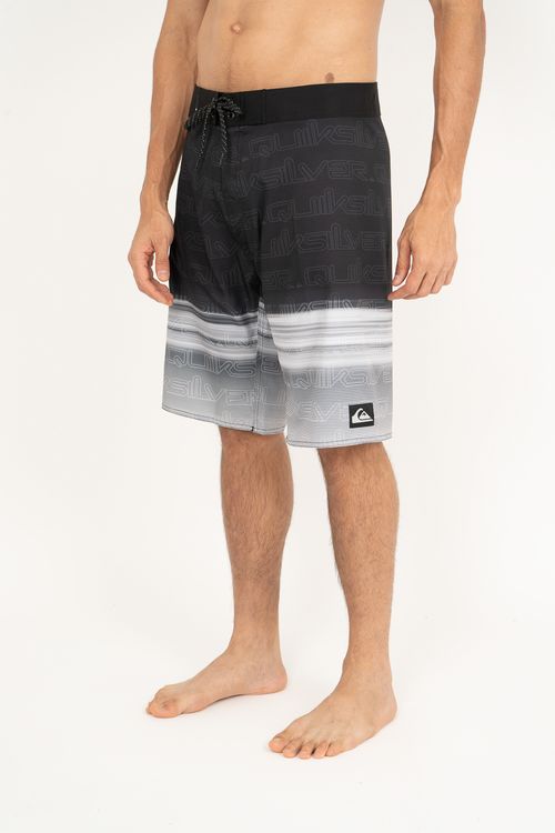 Boardshort Quiksilver Everyday How Down Word 21 Preto