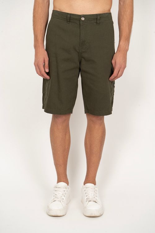 Bermuda Quiksilver Cargo Twill Verde Militar