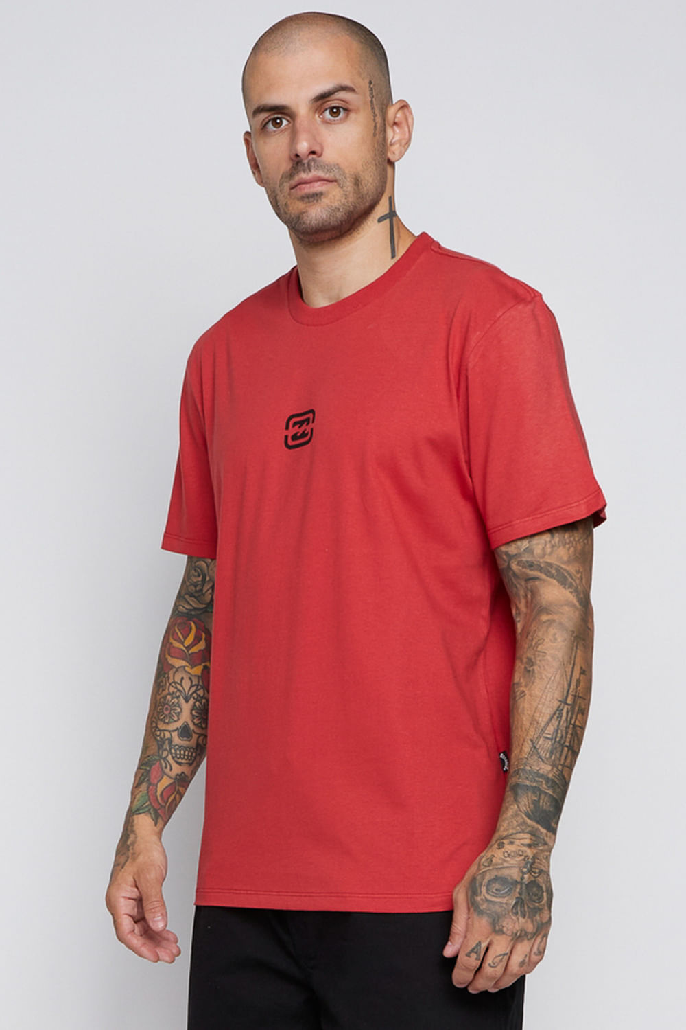 Camiseta Billabong Vermelho M/C Bracket Wave Color