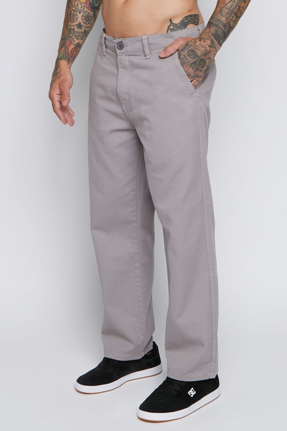 Calça Rvca The Weekend Chino Hide Cinza - RVCA Brasil