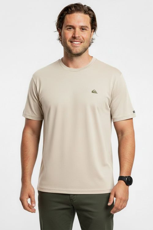 Camiseta Quiksilver M/C Embroidery Ps Areia