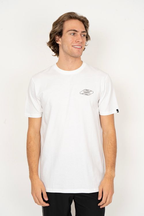 Camiseta Quiksilver M/C Ripple Fount Branco