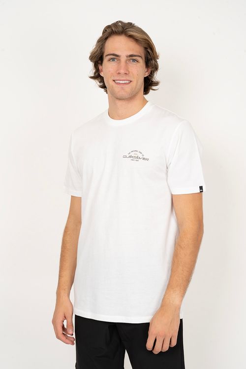 Camiseta Quiksilver M/C Arched Type Branco