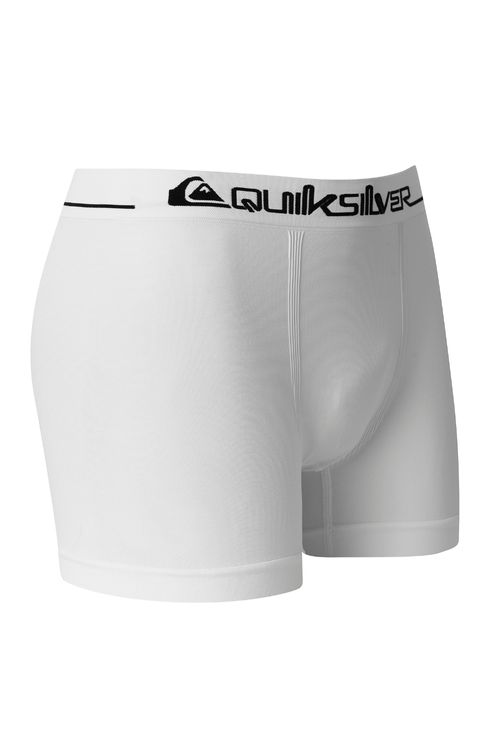 Cueca Quiksilver Boxer Seamless Branco/Preto