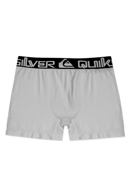Cueca Quiksilver Boxer Cós Largo Seamless Branco/Preto