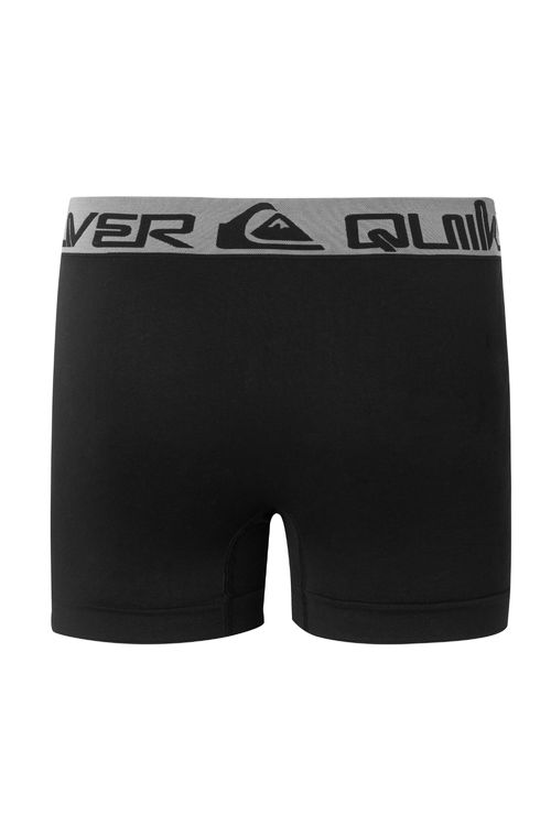 Cueca Quiksilver Boxer Cós Largo Seamless Preto/Cinza Escuro