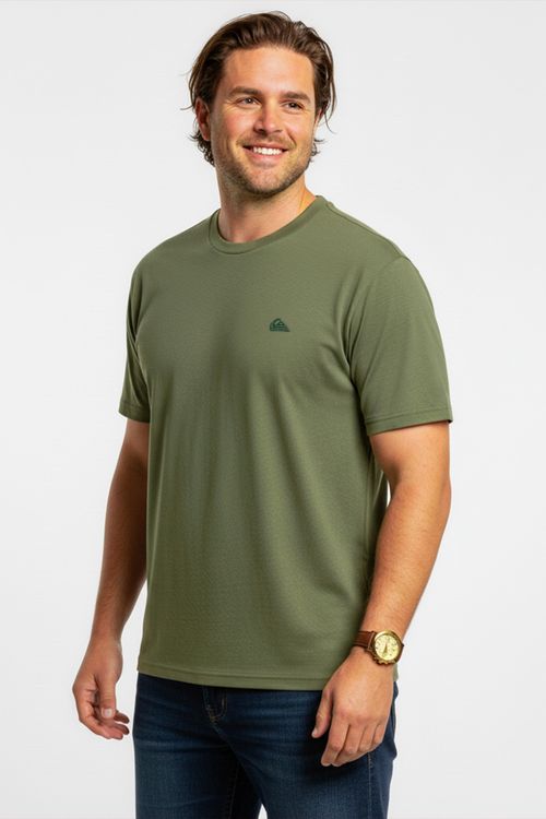 Camiseta Quiksilver M/C Embroidery Ps Verde Escuro