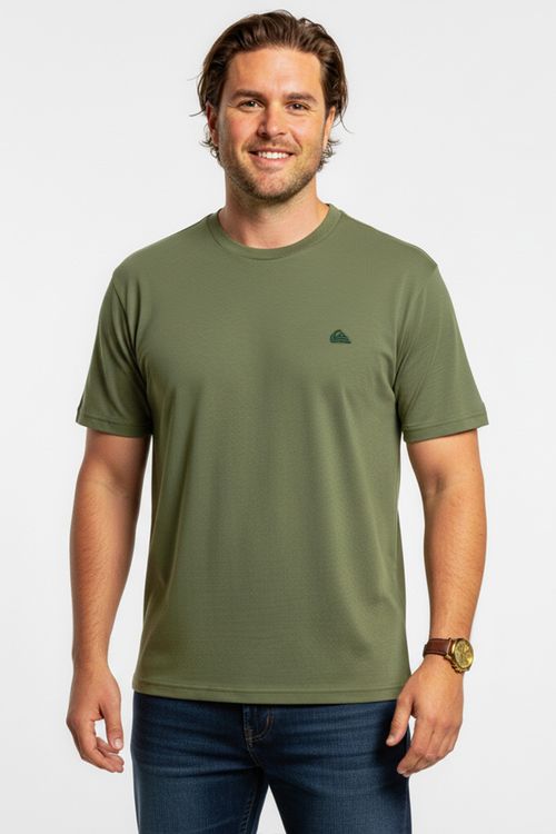 Camiseta Quiksilver M/C Embroidery Ps Verde Escuro