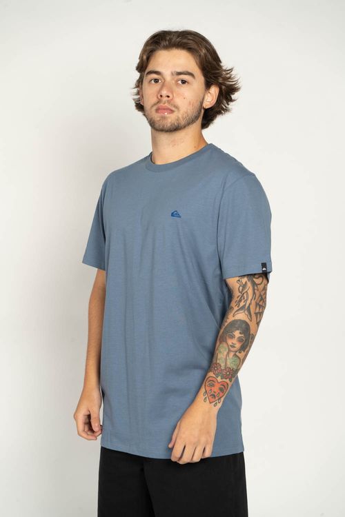 Camiseta Quiksilver M/C Embroidery Azul