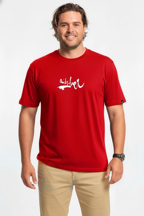 Camiseta Quiksilver M/C Impaired Logo Dna Ps Vermelho