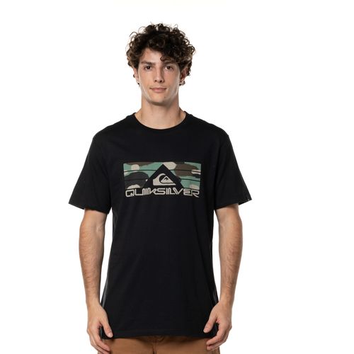 Camiseta Quiksilver M/C Bayabas Jungle Preto