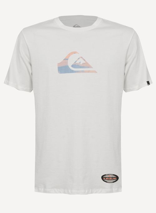 Camiseta Quiksilver M/C Gradient Logo Signature Branco