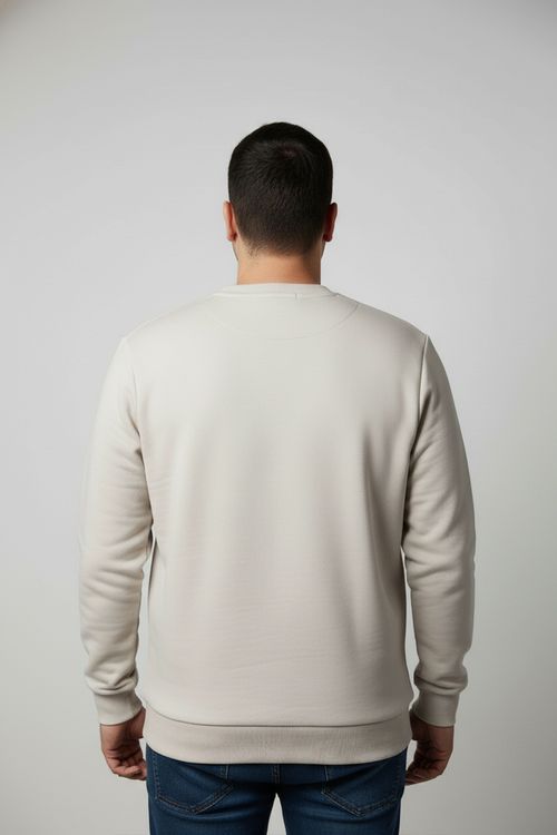 Moletom Quiksilver Care Comp Logo Ps Off White