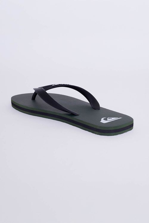 Chinelo Quiksilver Molokai Bicolor Verde Militar/Preto