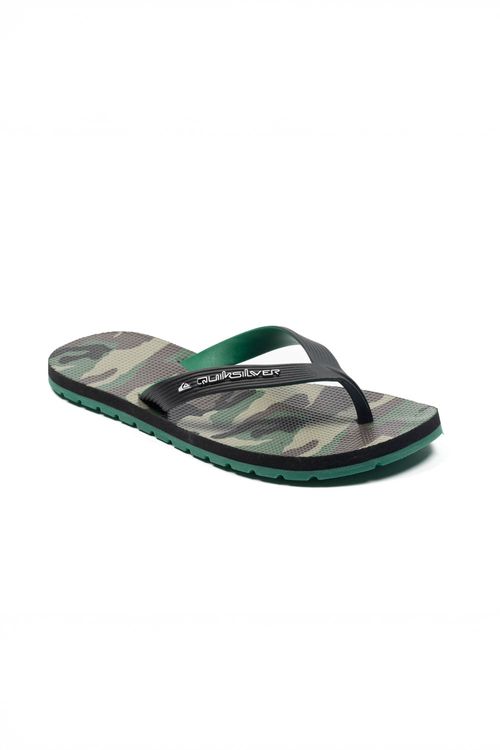 Chinelo Quiksilver Layback Rubber Camo Preto