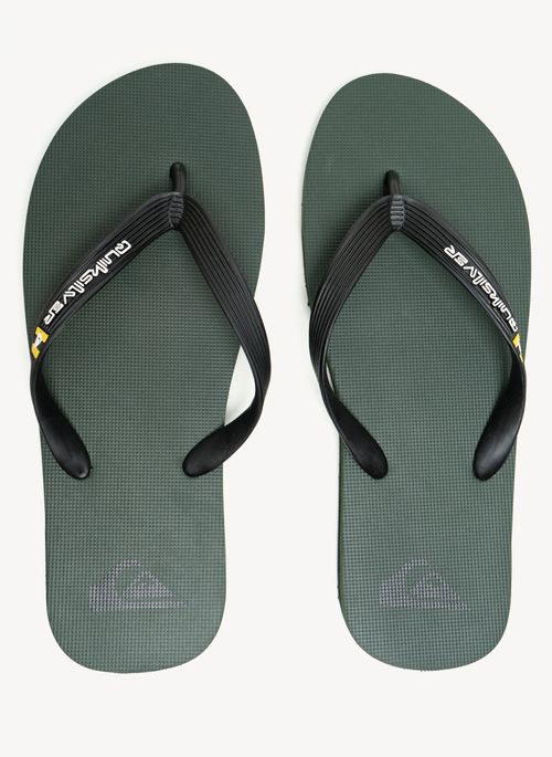 Chinelo Quiksilver Molokai Bicolor Verde Militar