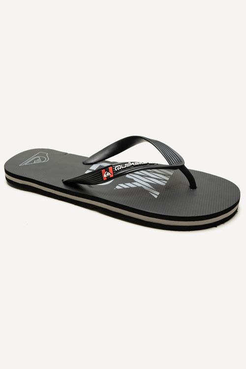 Chinelo Quiksilver Molokai Silver Transfer Preto