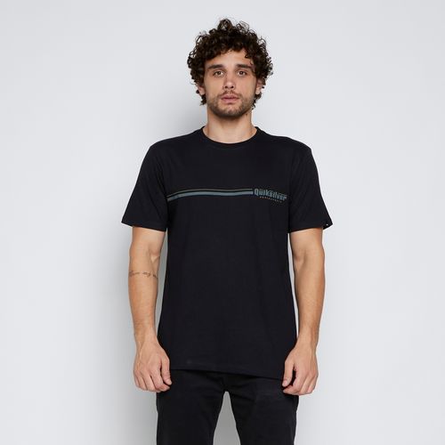 Camiseta Quiksilver M/C Speed Stripe Preto