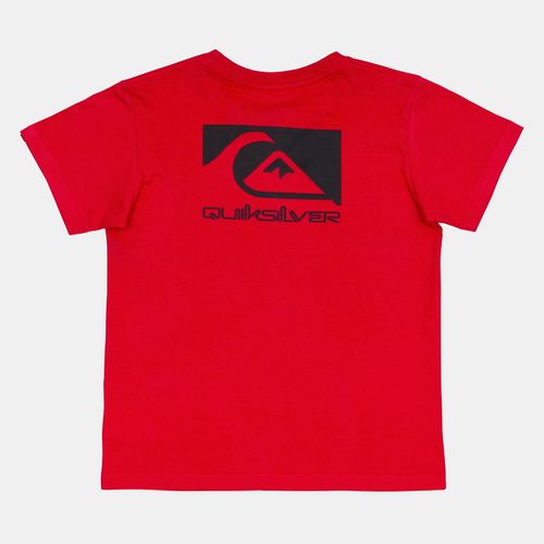 Camiseta Quiksilver M/C Quik Space Logo Kd Vermelho