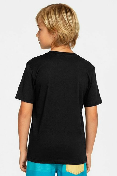 Camiseta Quiksilver M/C Comp Logo Kd Preto