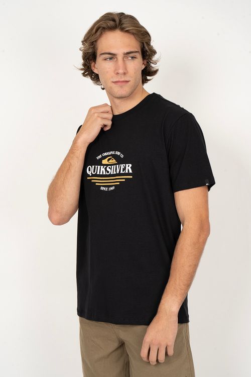 Camiseta Quiksilver M/C Type Line Preto