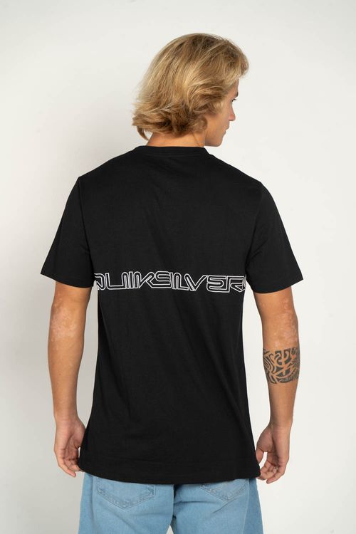 Camiseta Quiksilver M/C Word Block Preto