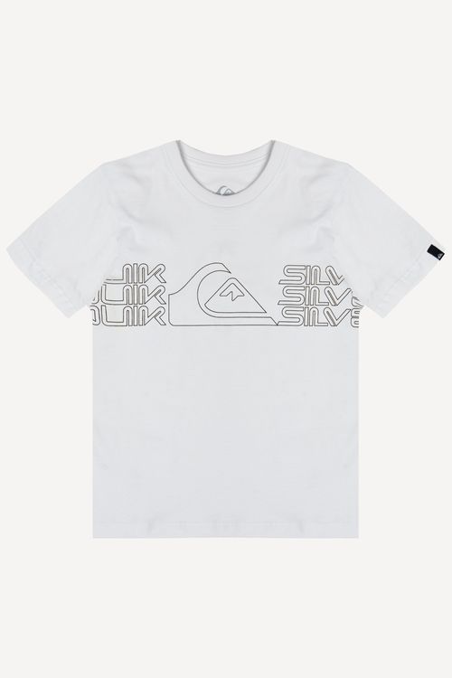 Camiseta Quiksilver M/C Big Block Kd Snow White