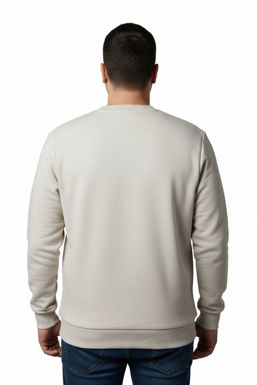 Moletom Quiksilver Care Comp Logo Ps Off White