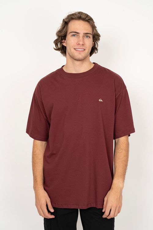 Camiseta Quiksilver M/C Over Embroidery Vinho