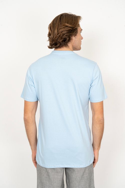 Camiseta Quiksilver M/C New Comp Logo Azul Claro