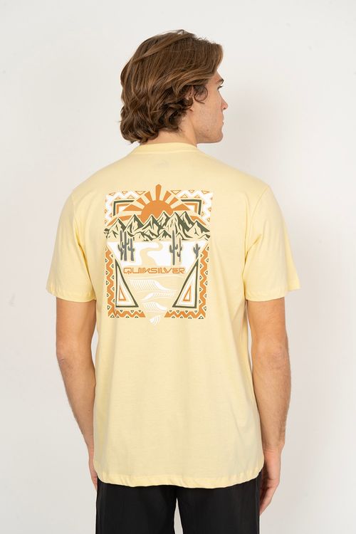 Camiseta Quiksilver M/C Desert Waves Amarelo