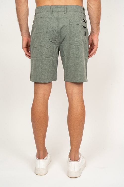 Bermuda Quiksilver Union Melange Cinza Claro