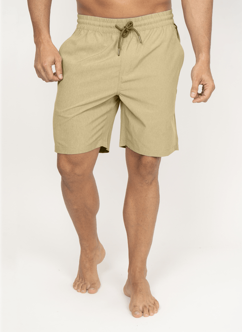 Bermuda Quiksilver Taxer Melange Cáqui