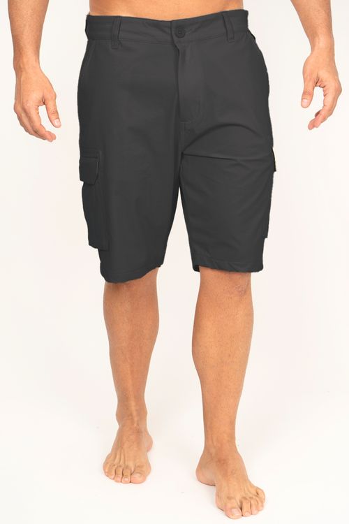 Bermuda Quiksilver Union Cargo Cinza Escuro