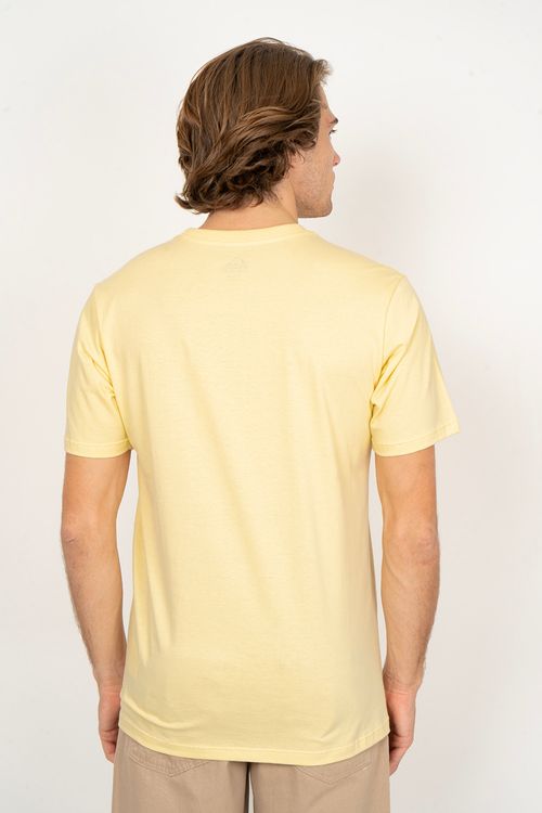 Camiseta Quiksilver M/C Transfer Square Amarelo