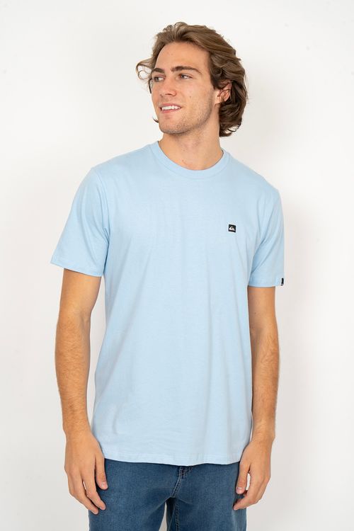 Camiseta Quiksilver M/C Transfer Square Azul Claro