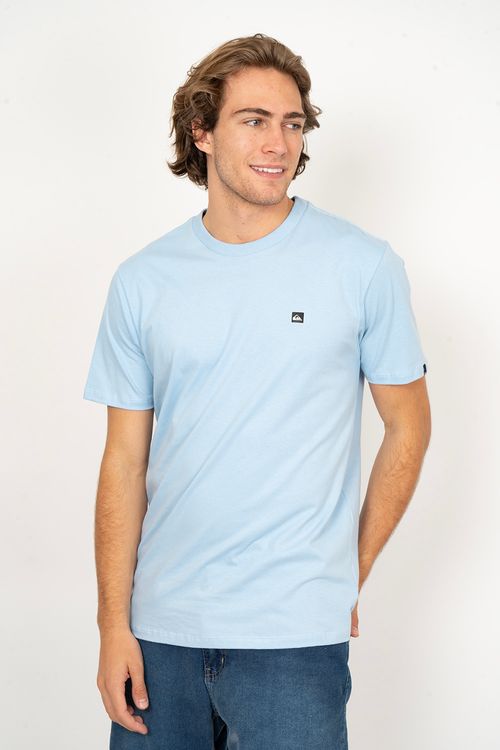 Camiseta Quiksilver M/C Transfer Square Azul Claro