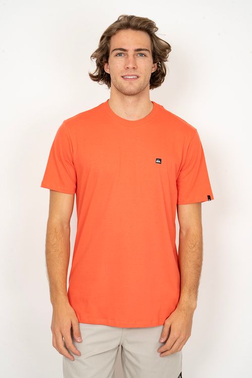 Camiseta Quiksilver M/C Transfer Square Vermelho Claro