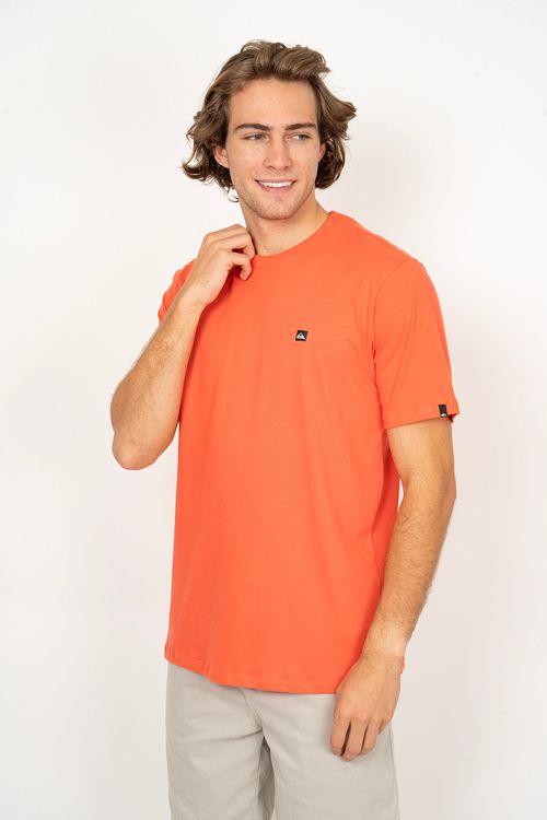 Camiseta Quiksilver M/C Transfer Square Vermelho Claro