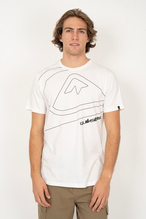 Camiseta Quiksilver M/C Big New Tour Snow White