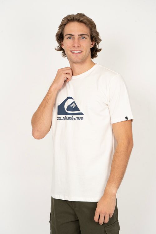 Camiseta Quiksilver M/C Full Logo Snow White