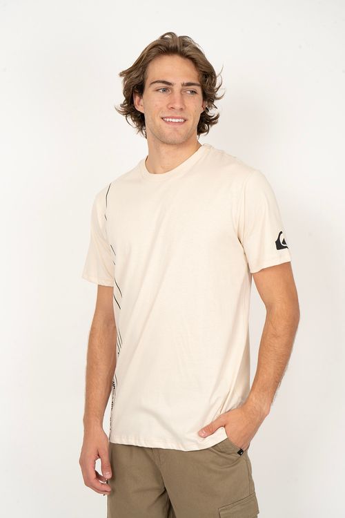 Camiseta Quiksilver M/C New Lines Areia