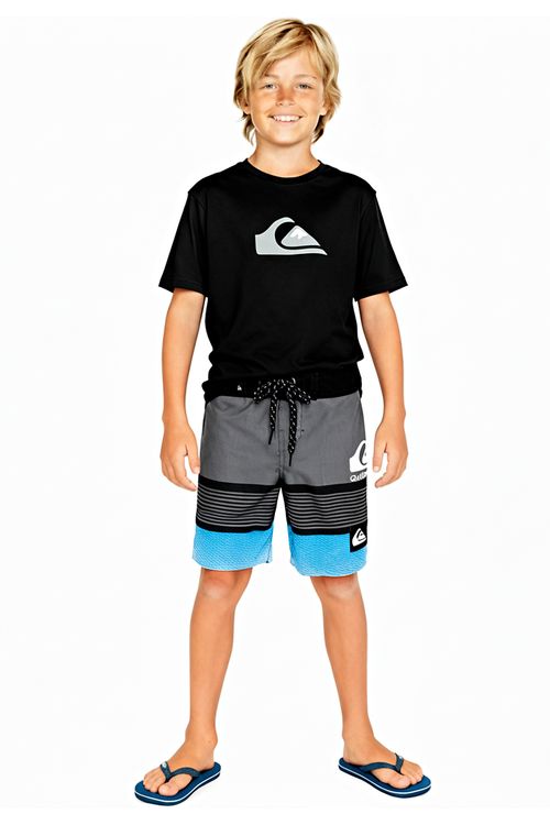 Boardshort Quiksilver Everyday Panel Stripe 21 Kd Preto